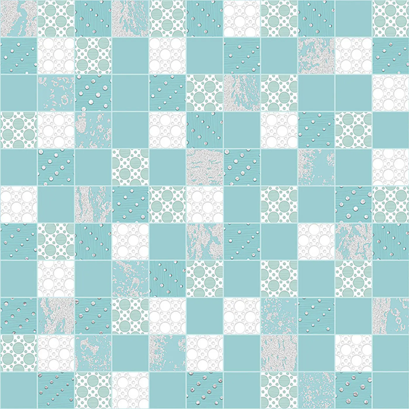 Мозаика Аквамарин / Mosaic Aquamarine DW7MSC16 Декор 305х305 (10 шт в уп)