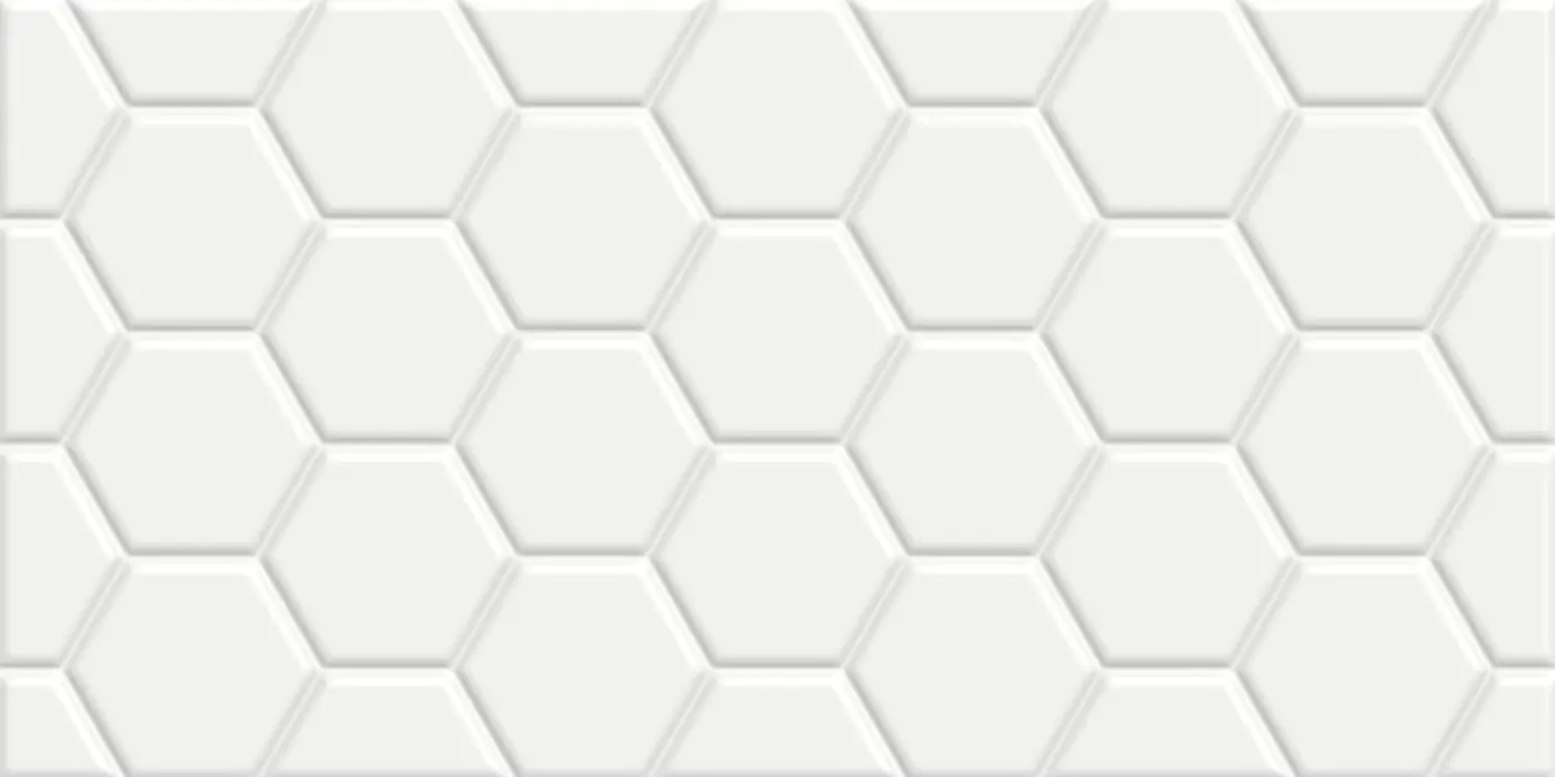 Эдельвейс Гексагон белый / Edelweiss Hexagon White WT36EDW15 Плитка настенная 300*600*9 (10 шт в уп/57,6 м в пал)