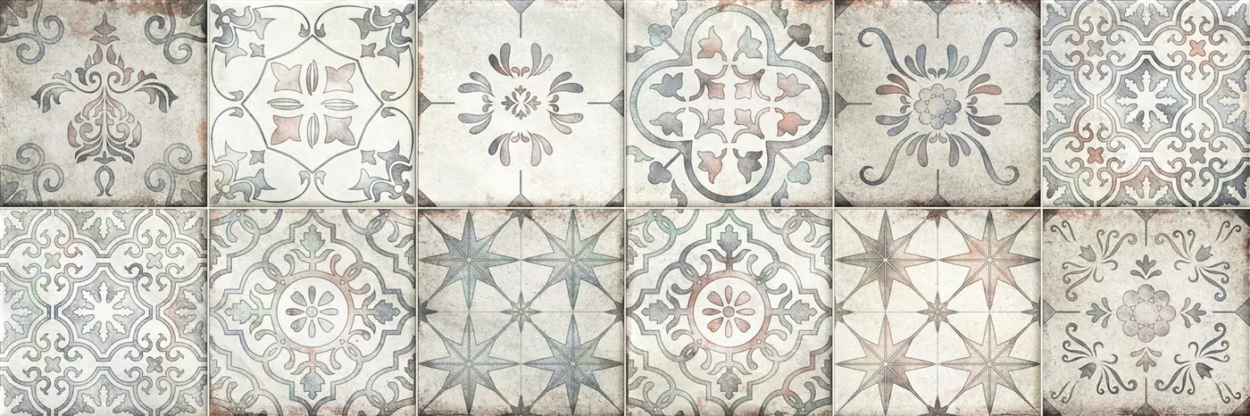 Майолика разноцветный / Maiolica Color WT93LCA55 Плитка настенная 300*900*10,5 (5 шт в уп/48,6 м в пал)