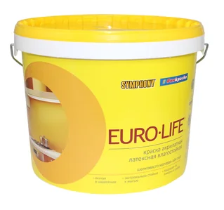 SYMPHONY EURO-LIFE - влагостойкая акрилатная латексная краска