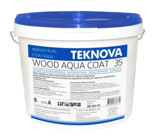 TEKNOVA WOOD AQUA COAT 35 - Водоразбавляемая акрилатная эластичная краска